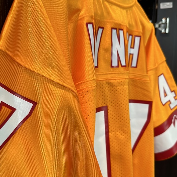 Tampa Bay Buccaneers John Lynch Mitchell & Ness Orange 1993 Authentic NFL Jersey - Picture 9 of 12
